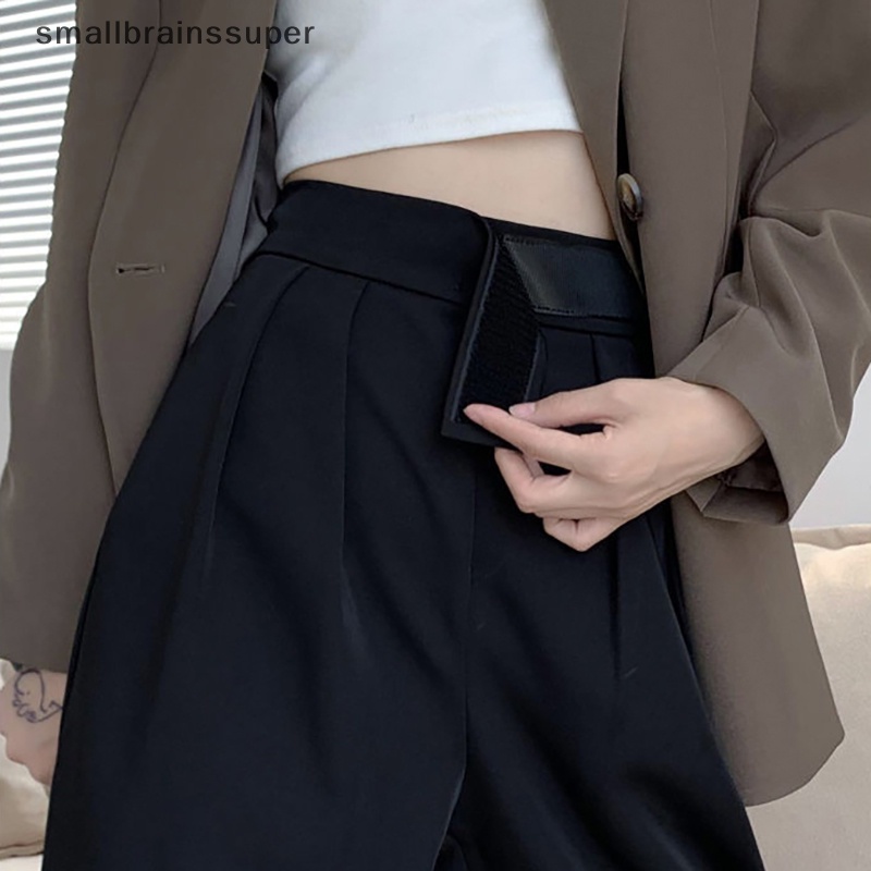 Quần Chiffon Ống Rộng Lưng Cao Xếp Ly Phong Cách Hàn Quốc Thời Trang Xuân Hè Cho Nữ