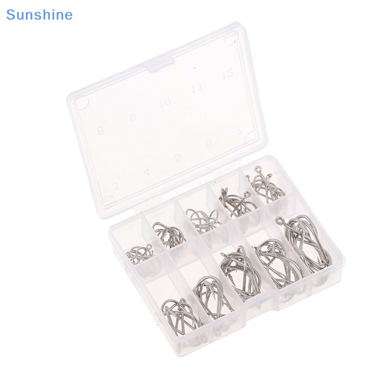 Set 100 Lưỡi Câu Cá Bằng Thép Carbon Chất Lượng Cao