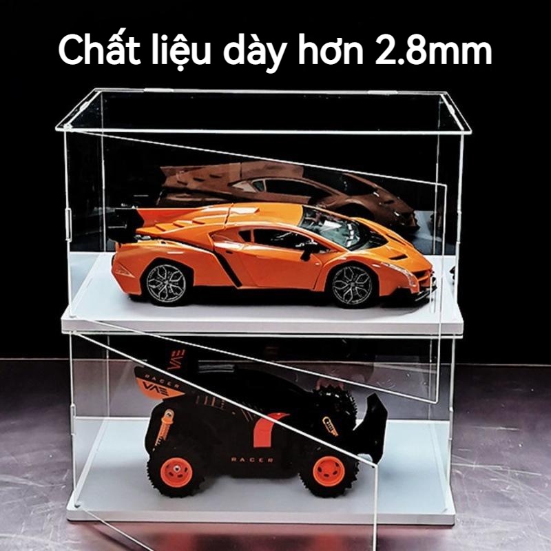Hộp Trưng Bày Mô Hình Búp Bê 60 Cửa Cỡ Lớn Bằng Acrylic Trong Suốt Chống Bụi