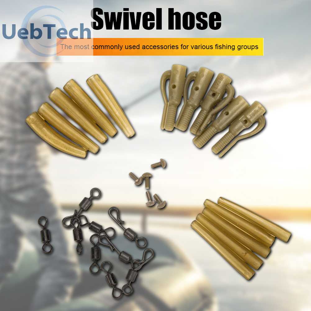 Set 30 Ống Cao Su Mềm Có Khớp Khuyên Cho Câu Cá