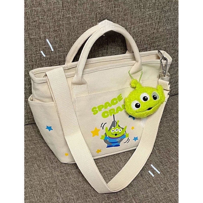 túi tote đeo chéo túi tone Túi Tote Đeo Chéo Ba Mắt Sức Chứa Lớn Bằng Vải Bạt Hình Disney Cho Nữ