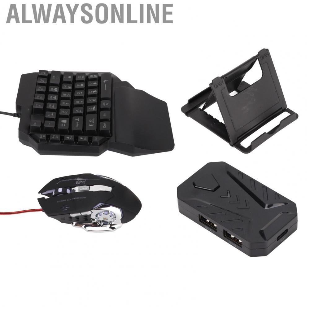 Alwaysonline Gaming  Mouse Converter Adapter One Handed Portable for IOS Android