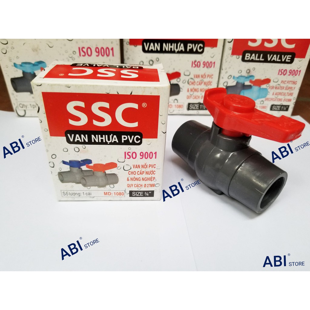 Van Khóa Bi Nhựa Ống Nước PVC 21, 27, 34, 42, 48, 60 SIÊU RẺ