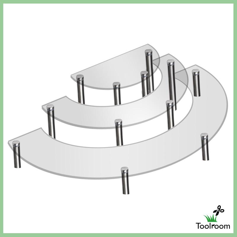 Giá Đỡ Trưng Bày Bánh Cupcake / Sơn Móng Tay Hình Bán Nguyệt Bằng Acrylic Tiện Dụng Cho Gia Đình / Tiệc Cưới