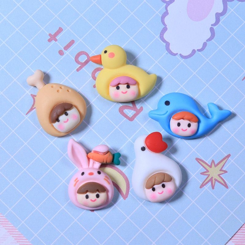 Set 10 Móc Khóa Hình Động Vật Hoạt Hình Xinh Xắn