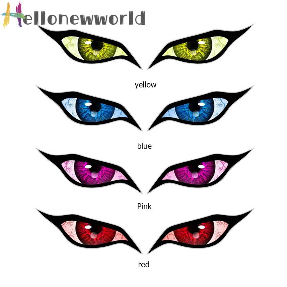 Set 2 Miếng Dán Trang Trí Xe Hơi Hình Đôi Mắt Độc Đáo