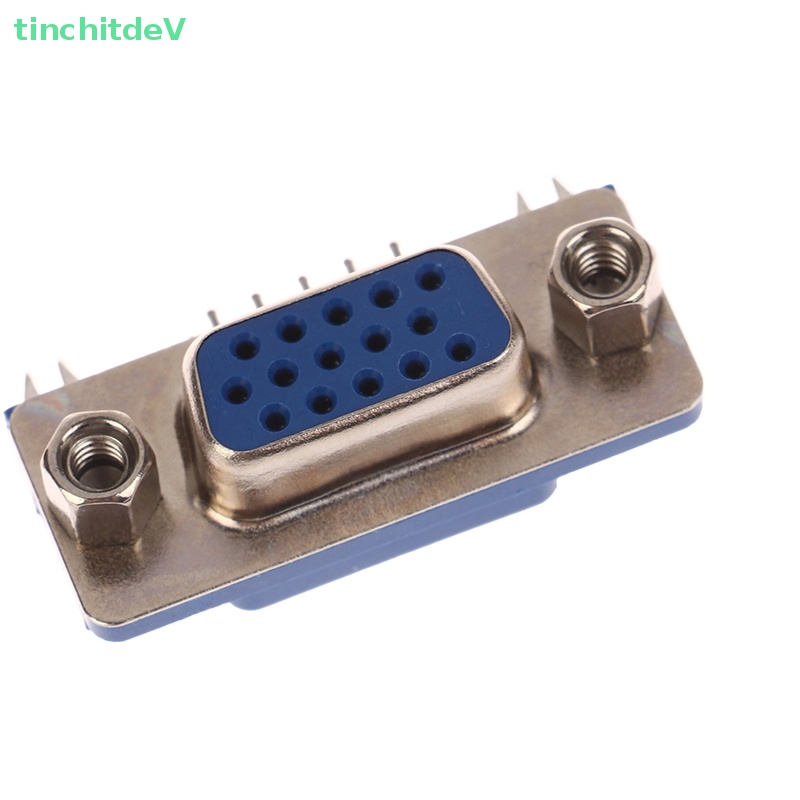 Bộ 2 Đầu Nối VGA 3.08 DB15 Ba Hàng Lỗ 15PIN HDR15 DR15Pin Pcb Siêu Mỏng