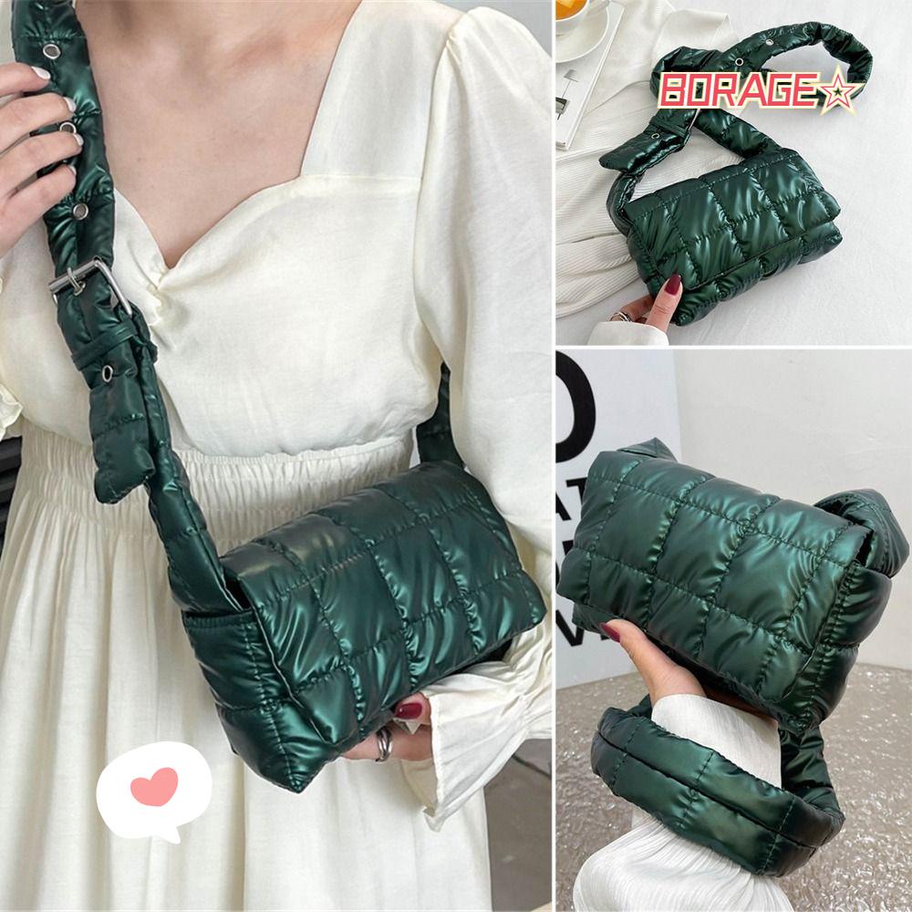 Túi Đeo Vai Họa Tiết Kẻ Sọc Thời Trang Mùa Đông Gọn Nhẹ