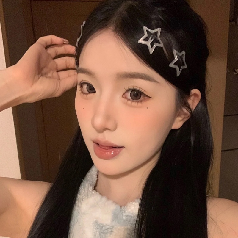 Kẹp Tóc Hình Ngôi Sao Bằng Kim Loại Dễ Thương Dành Cho Nữ Y2K