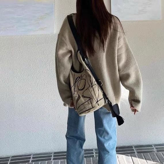 Túi Đeo Vai Sức Chứa Lớn Phong Cách Hàn Quốc Cổ Điển 23 Màu Sắc Thời Trang Dễ Phối Đồ Dành Cho Bạn Nữ