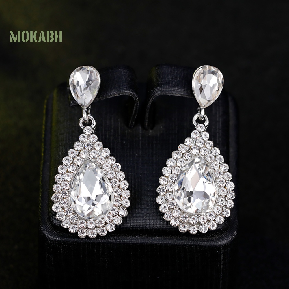 Bông Tai HìNh GiọT NướC ĐíNh Đá Sang TrọNg