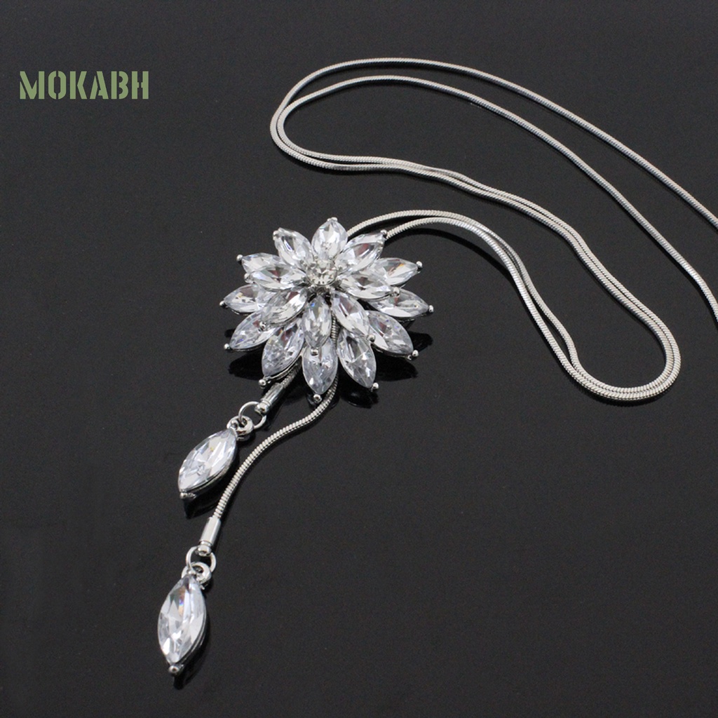 Vòng cổ Mặt Hình Bông Tuyết Đính Đá Xinh Xắn Cho Nữ