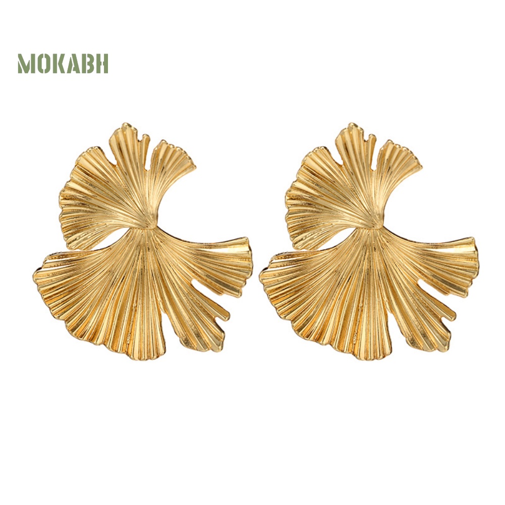 Bông Tai Hình Chiếc Lá Phong Cách Vintage Dành Cho Nữ