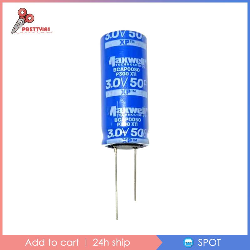 [Prettyia1] Tụ Điện Siêu Farad Condenser 3V 50F Di Động Cho Dự Án Điện Công Nghiệp Tự Làm