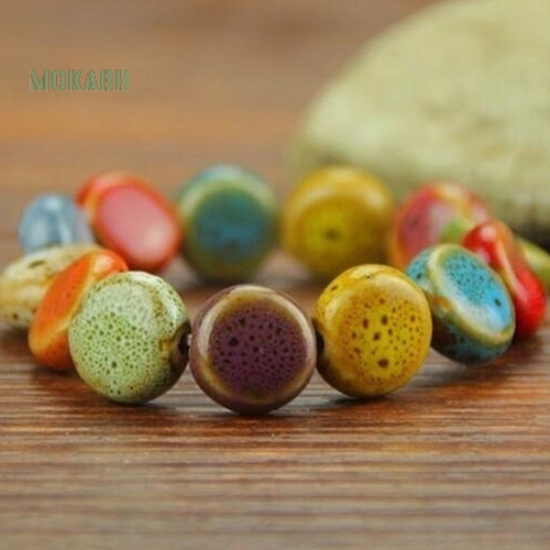 Vòng Tay Chuỗi Hạt Gốm Sứ Nhiều Màu Thời Trang Cho Nam Và Nữ