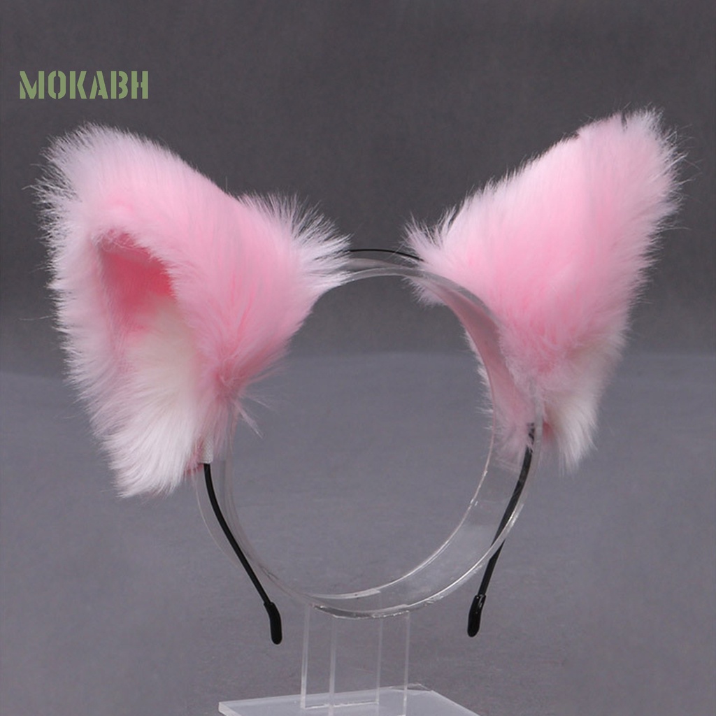 Băng Đô Tai Mèo Lông Xù Tinh Tế Dùng Hóa Trang Tiệc Tùng