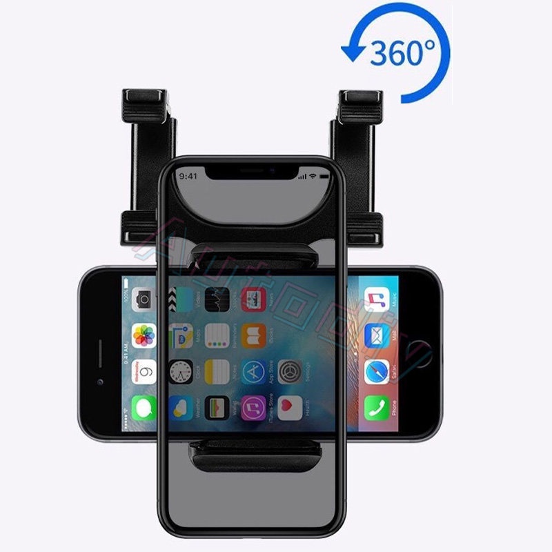 Giá Đỡ Điện Thoại / GPS Xoay 360 Độ Thông Dụng Gắn Kính Chiếu Hậu Xe Hơi