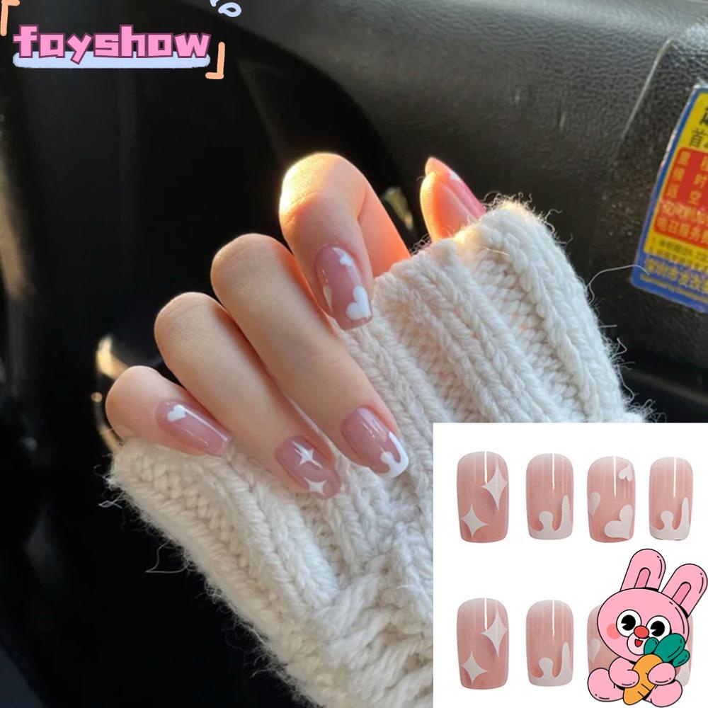 Bộ 24 Móng Tay Giả Che Phủ Toàn Diện Tháo Rời Được