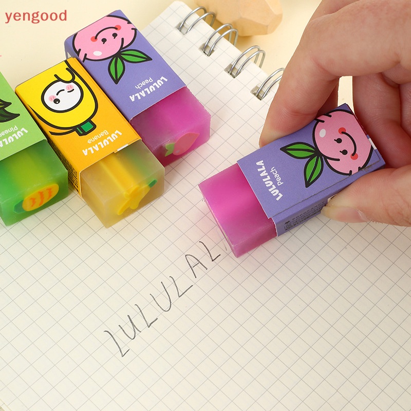 (YGD) Gôm Tẩy Bút Chì Hình Trái Cây Ngẫu Nhiên Dễ Thương