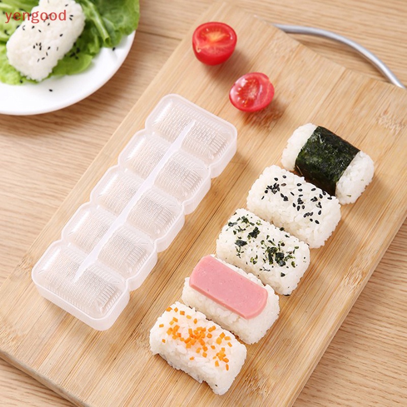 Set 5 Khuôn Làm Sushi Bằng Nhựa Cấp Thực Phẩm DIY