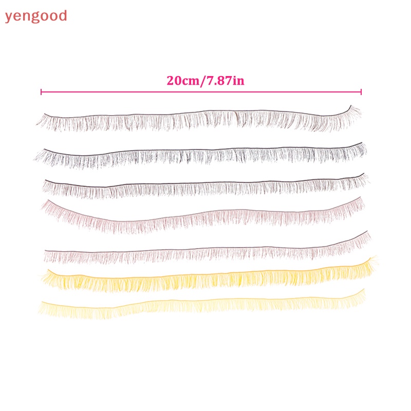 Set 5 Cặp Lông Mi Giả Màu Đen / Vàng / Nâu Dành Cho Búp Bê