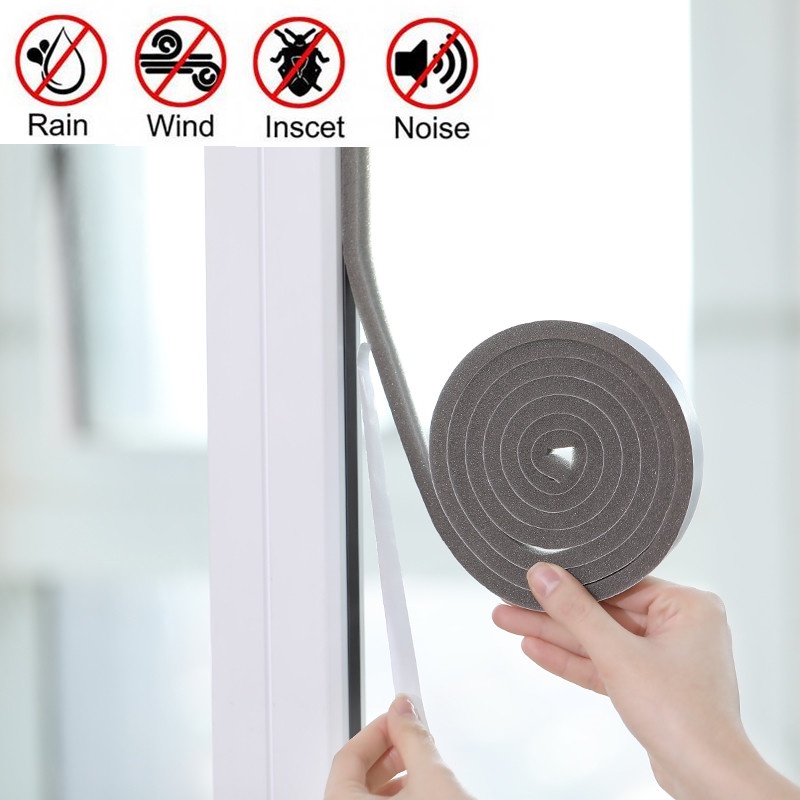 Dải Xốp 2M Niêm Phong Tự Dính Chống Gió Chống Bụi Cách Âm Trang Trí Nhà Cửa