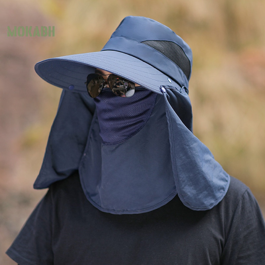 Mũ Lưỡi Trai Màu Trơn Thiết Kế Rỗng Thoáng Khí Chống Tia UV Thời Trang Cho Nam