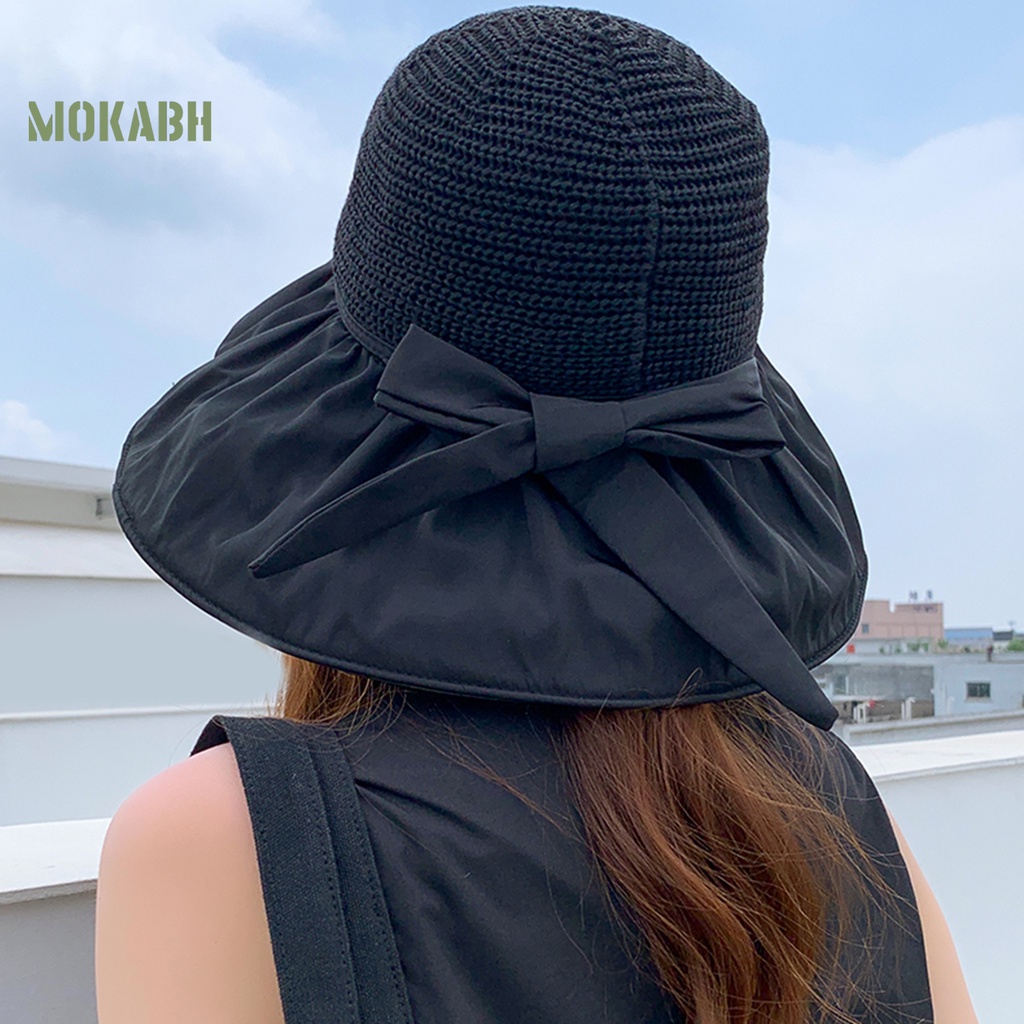 Nón Tai Bèo Vành Rộng Chống Tia UV Điều Chỉnh Được Kích Thước Thời Trang Đi Biển Cho Nữ