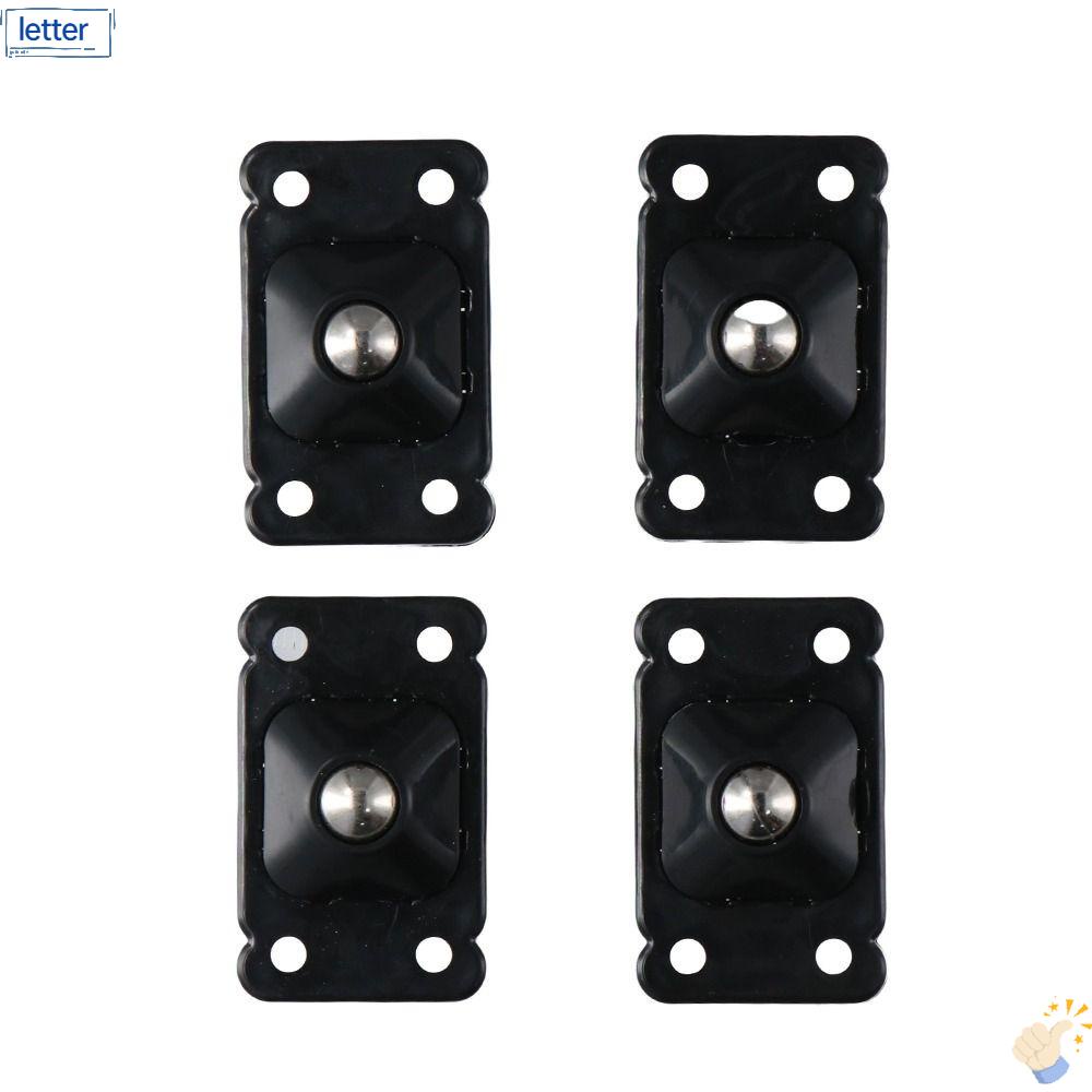 LET Set 4 / 16 Bánh Xe Lăn Mini Bằng Thép Không Gỉ Xoay 360 Độ Dùng Để Đựng Đồ Nội Thất