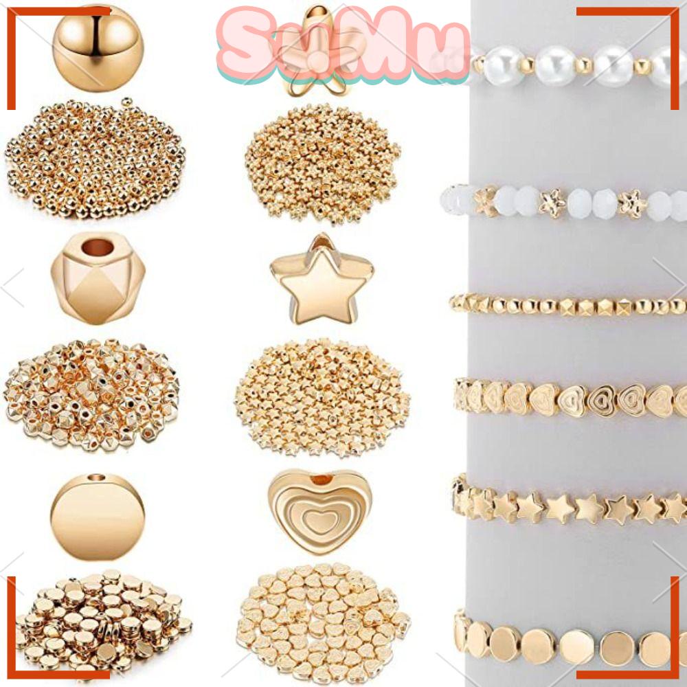 Bộ 1200 Hạt Xỏ Lỗ Dùng Để Làm Trang Sức Thủ Công