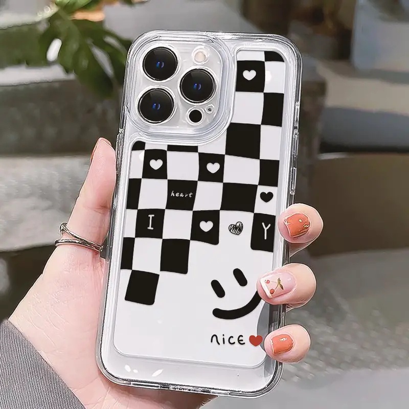 Ốp Điện Thoại TPU Mềm Chống Sốc Họa Tiết Mặt Cười Cho IPhone 11 14 13 12 Pro Max XS X XR 7 + 8 6 6S Plus Sự Bảo Vệ