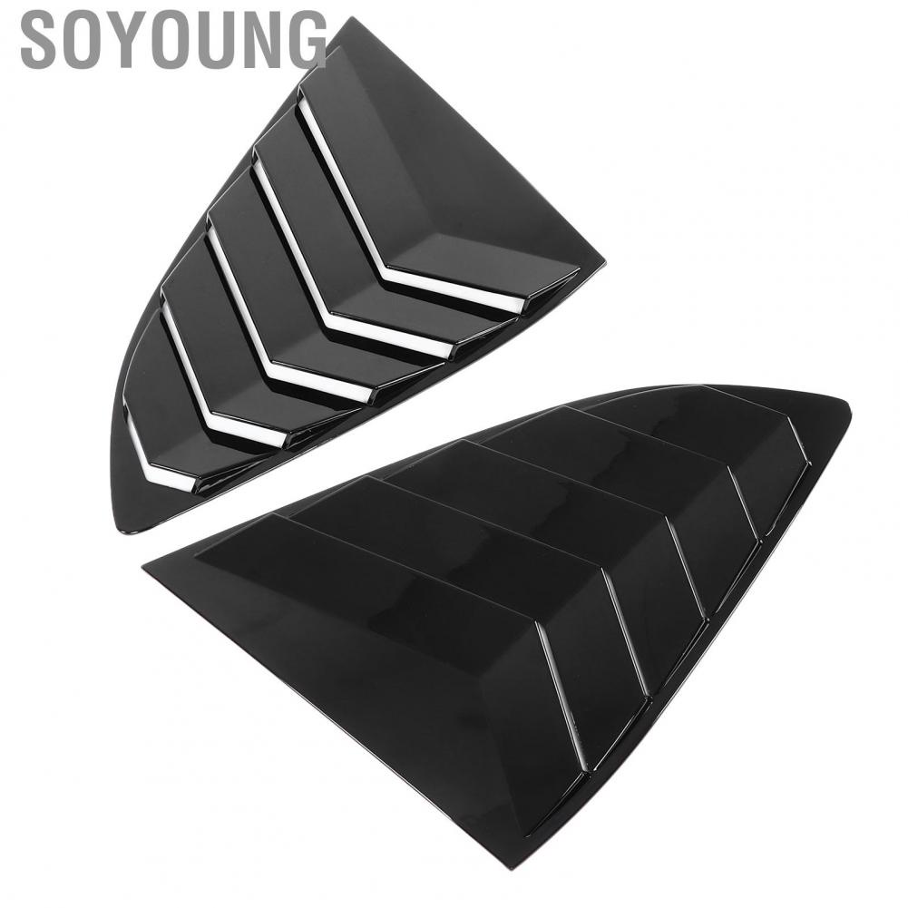 Soyoung Rear Side Window Louvers Air Vent Scoop  Scratch Wear Resistant Sturdy Replacement for CRV 2017-2021 Car