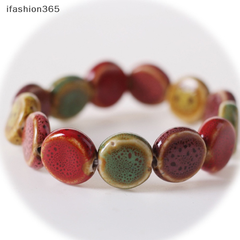 1 Vòng Tay Chuỗi Hạt Gốm Sứ Nhiều Màu Thời Trang ifashion365
