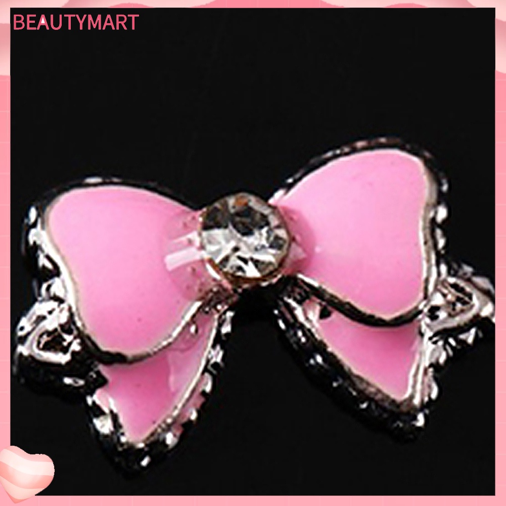 Bộ 10 MiếNg DáN Trang Trí MóNg Tay DIY HìNh Nơ 3D