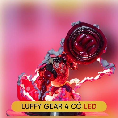 Bản LED | Mô hình Luffy gear 4 snakeman cực chiến cao 25cm | Figure anime one piece vua hải tặc đồ chơi mô hình làm quà