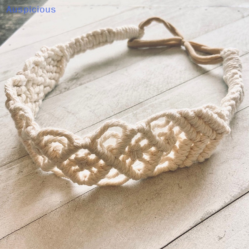 Băng Đô Vải Cotton Bện Co Giãn Phong Cách Boho Cổ Điển Cho Nữ