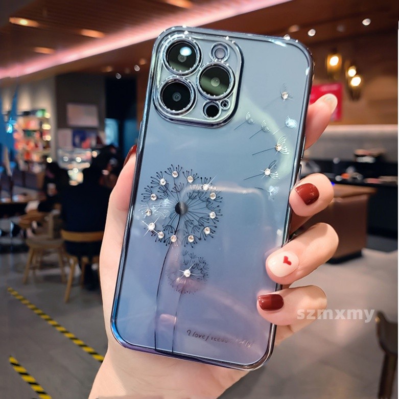 Ốp Điện Thoại TPU Mềm Trong Suốt Chống Sốc Lấp Lánh Sang Trọng Cho IPhone 13 12 11 14 Pro Max 7 8 Plus X XR XS