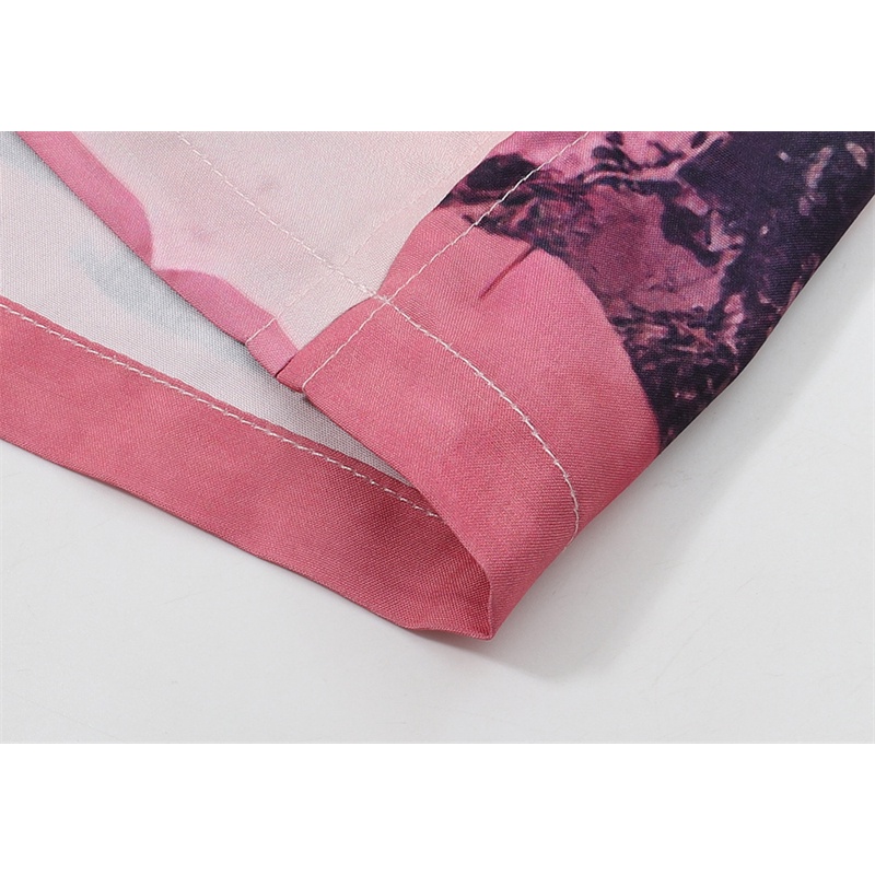 Z-a88r-a &amp; - Áo Sơ Mi Ngắn Tay In Hình Phong Cảnh Đường Phố Cao Cấp Thời Trang