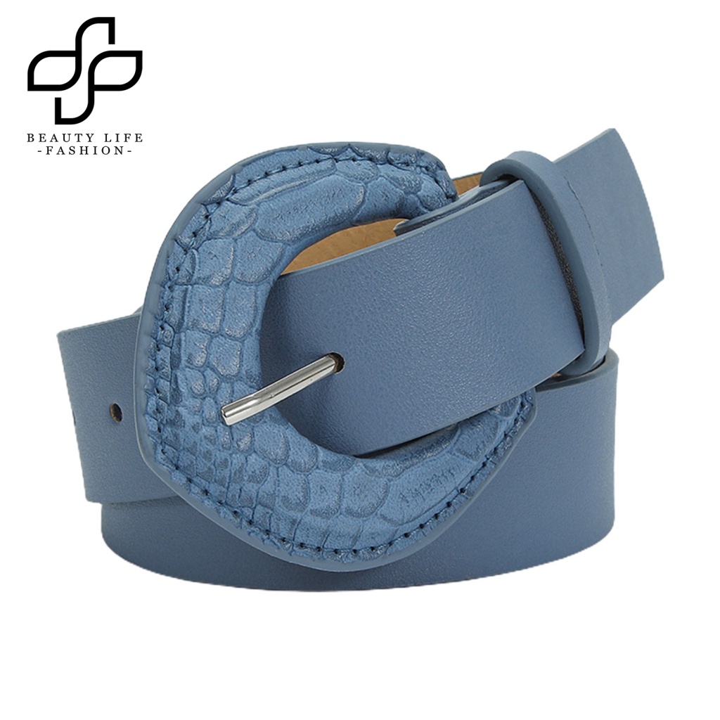 Thắt Lưng Dây Giả Da Rắn Màu Trơn Điều Chỉnh Được Phong Cách Dân Tộc Cho Nữ