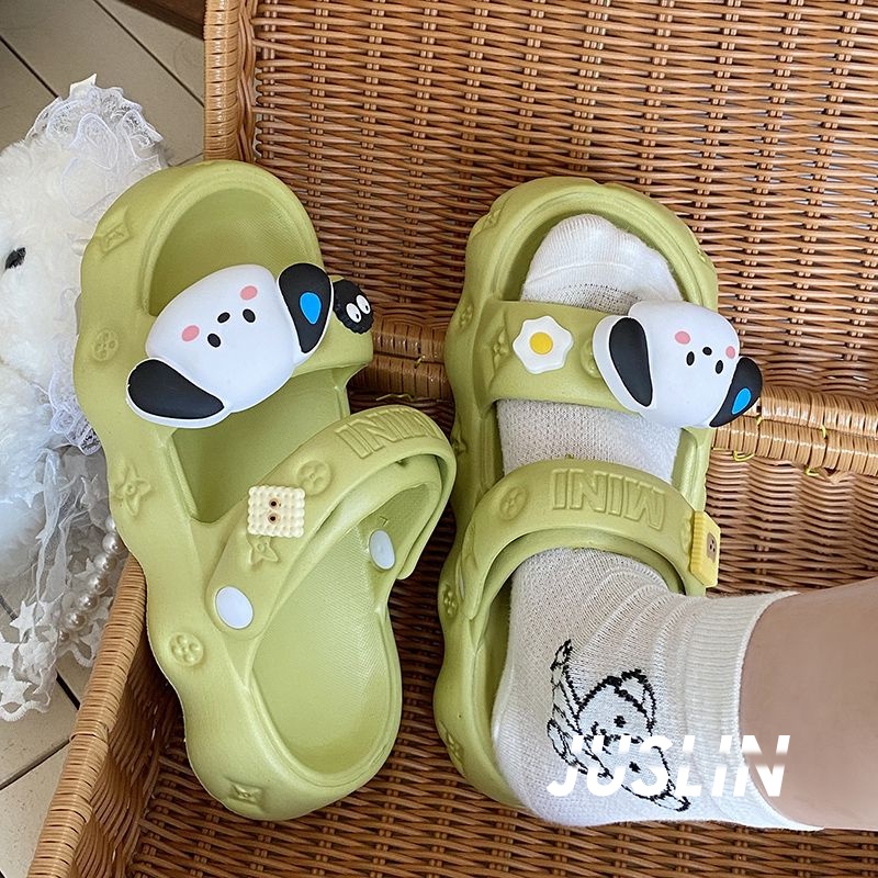 JUSLIN dép dép nữ dép bánh mì nữ dép bánh mì nữ 2023 NEW 060503