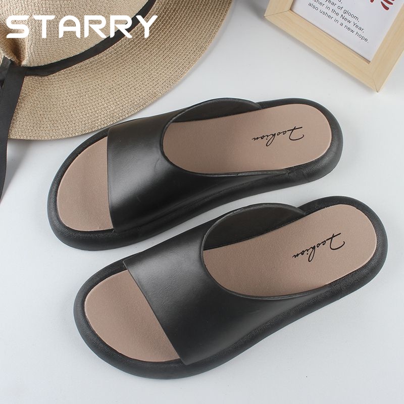 STARRY sandal nữ dép quai hậu nữ dép nữ đế cao dép bánh mì 2023NEW 060518
