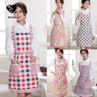 Tạp Dề Hai Lớp Dày Dặn Chống Thấm Nước Có Túi Tiện Dụng