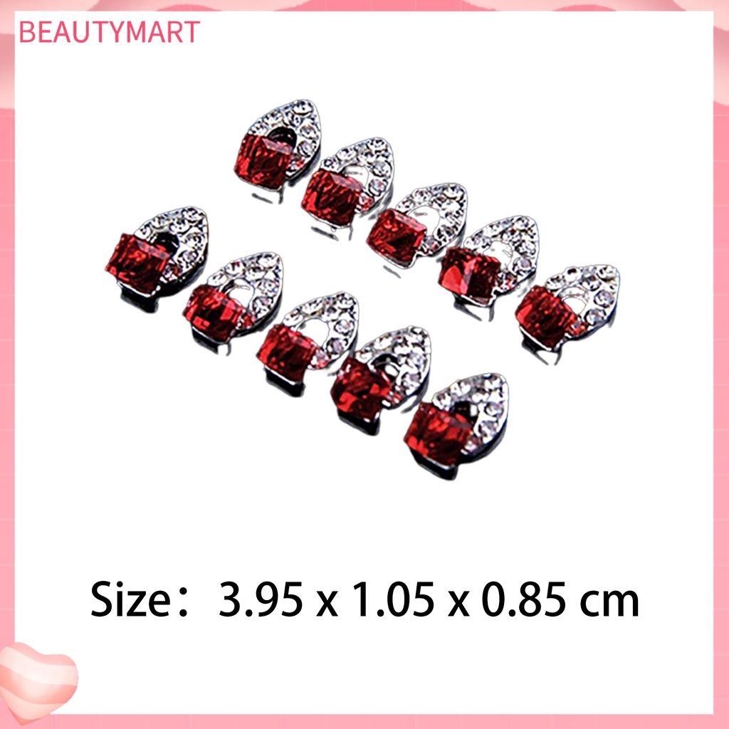 Set 10 Hạt Đá 3D Lấp Lánh Trang Trí Móng Nghệ Thuật Thời Trang DIY Cho Nữ