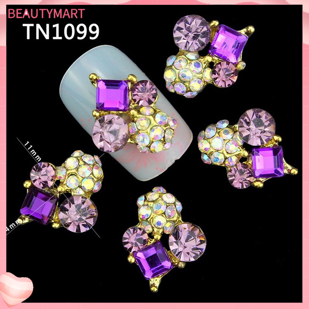 Set 10 Hạt Đá 3D Lấp Lánh Trang Trí Móng Tay Nghệ Thuật Thời Trang DIY