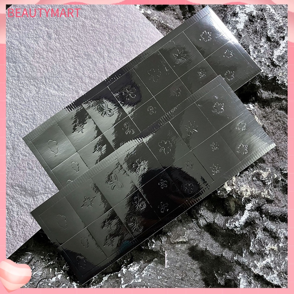 Bộ 7 Khuôn Dán Trang Trí Móng Tay Hình Trái Tim / Ngôi Sao / Bươm Bướm Xinh Xắn