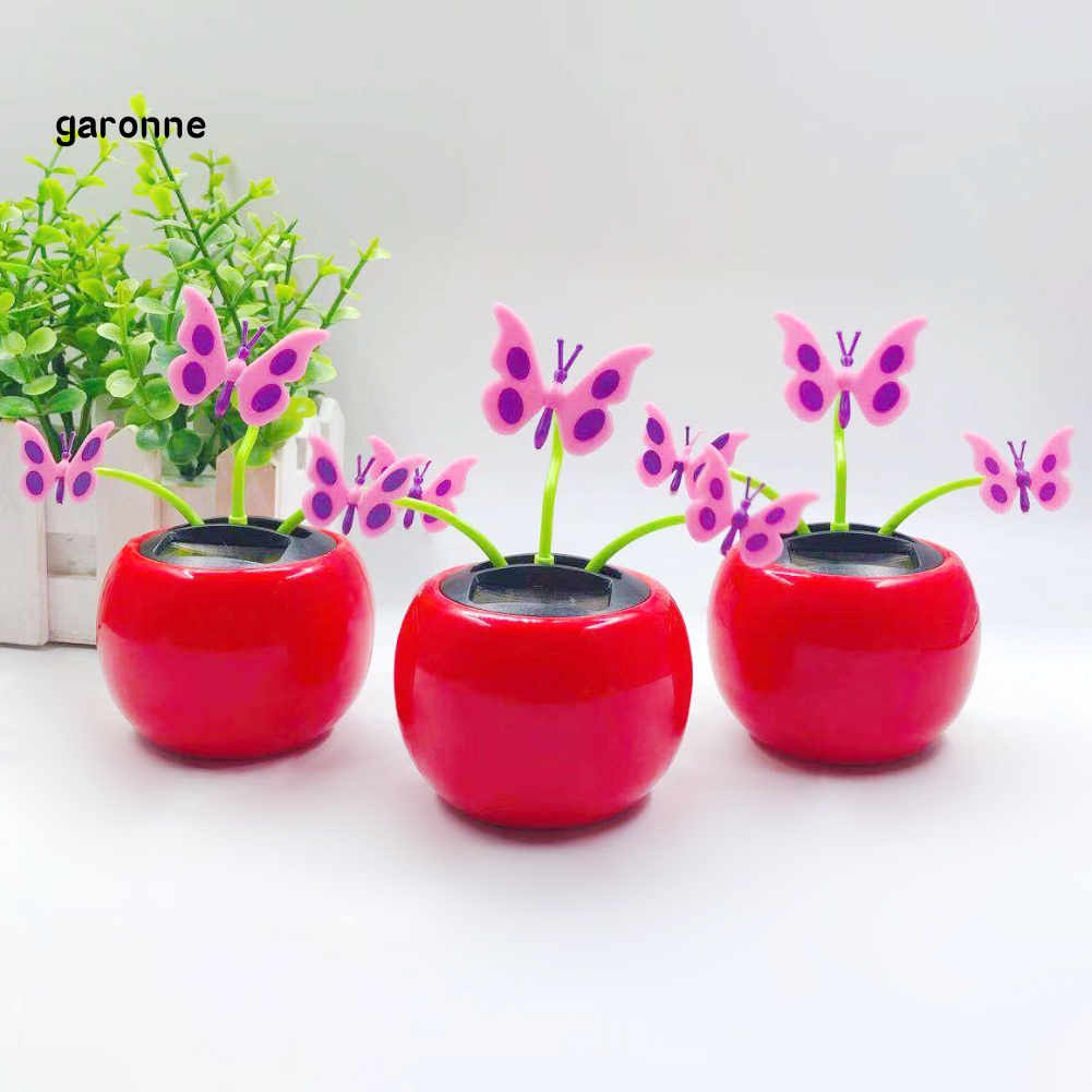 Bươm Bướm Bằng Nhựa Sử Dụng Năng Lượng Mặt Trời Nắp Lật Trang Trí Xe Hơi