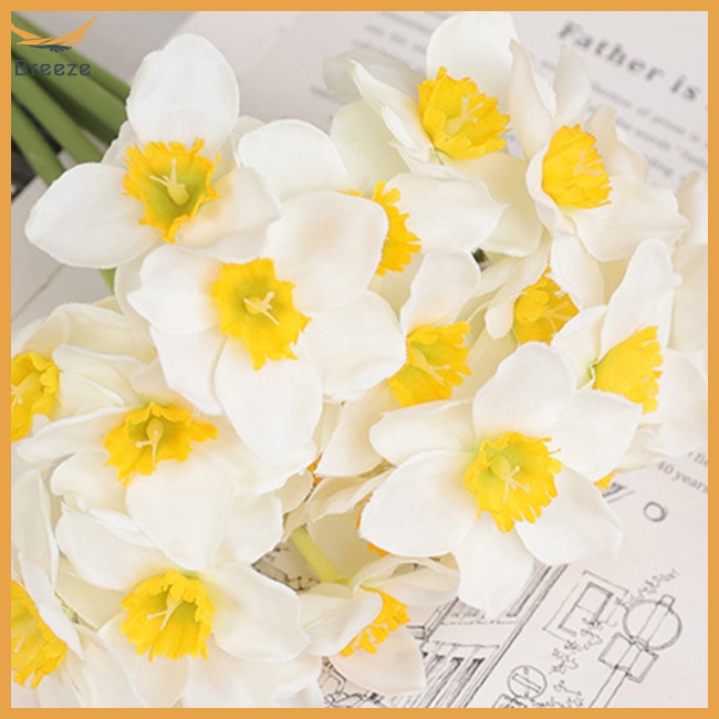 Set 6 Bông Hoa Cỏ Nhân Tạo Phong Cách Đồng Quê Dùng Để Trang Trí