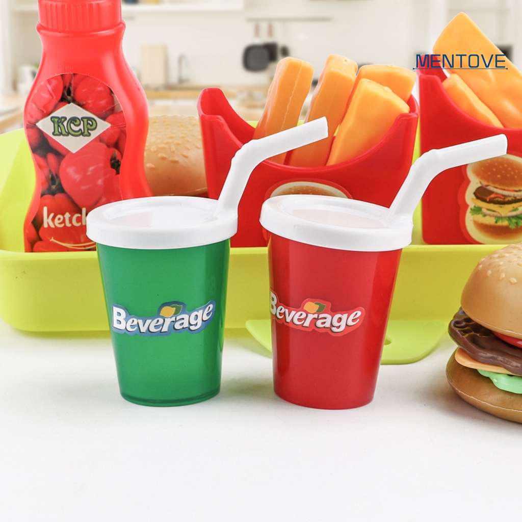 Set 8 Mô Hình Bánh Hamburger / Hamburger Trang Trí Nhà Búp Bê