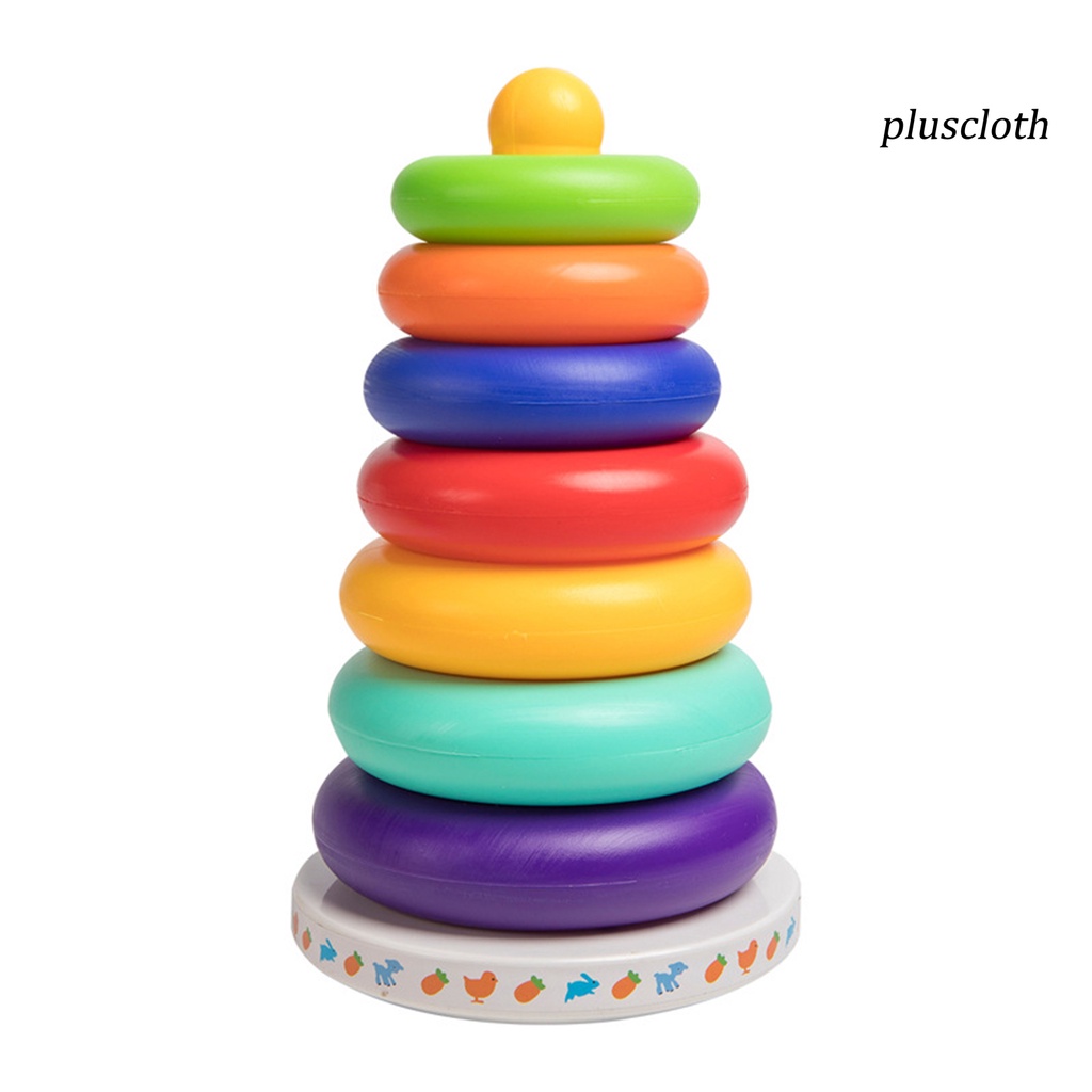 1 Bộ Vòng Đồ Chơi Bằng Nhựa Nhận Diện Chuông Nhiều Màu Sắc Dành Cho Trẻ Em