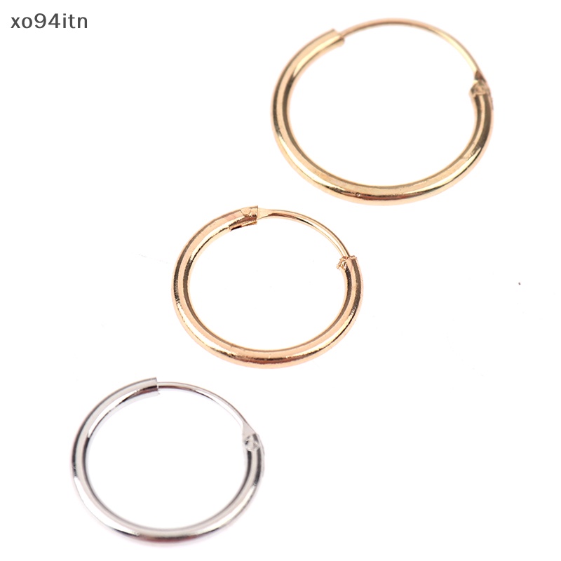 Set 3 Đôi Khuyên Tai Tròn Nhỏ Đơn Giản Thời Trang Cho Nữ Áo Kiểu Thời Trang Trẻ Trung Cá Tính